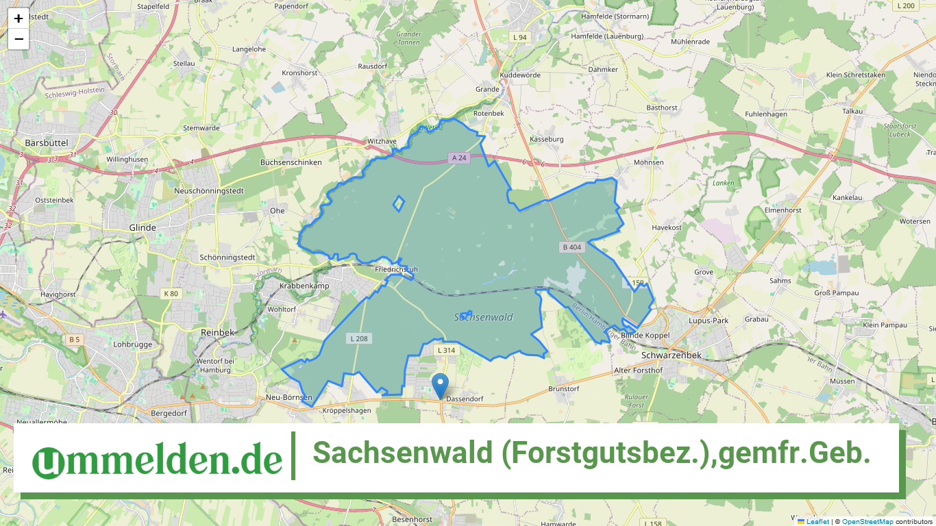 010539105105 Sachsenwald Forstgutsbez.gemfr .Geb