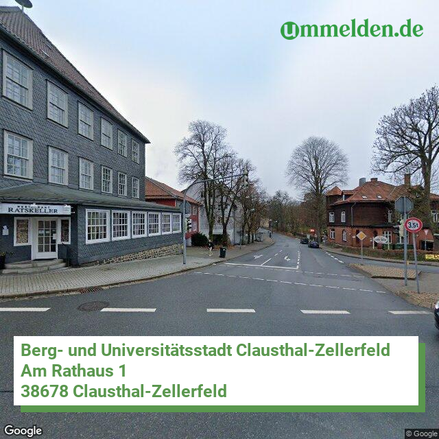 031530018018 streetview amt Clausthal Zellerfeld Berg und Universitaetsstadt