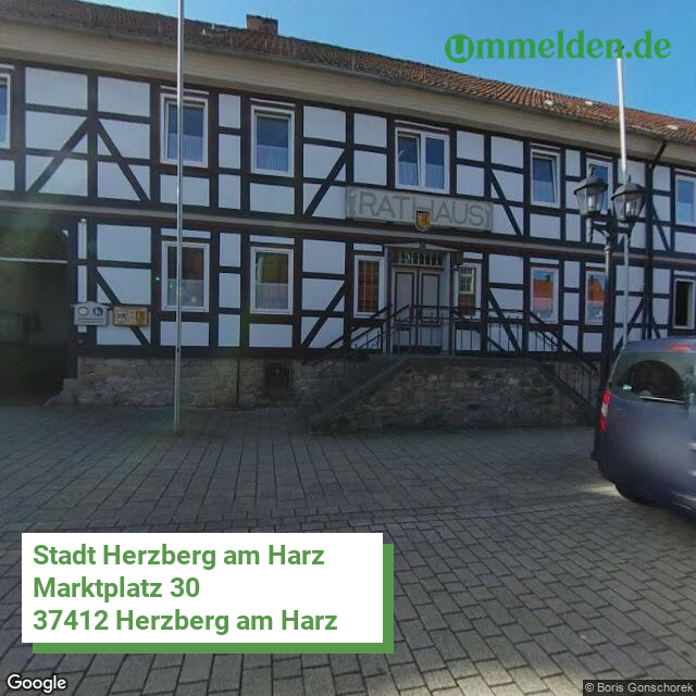 031590019019 streetview amt Herzberg am Harz Stadt