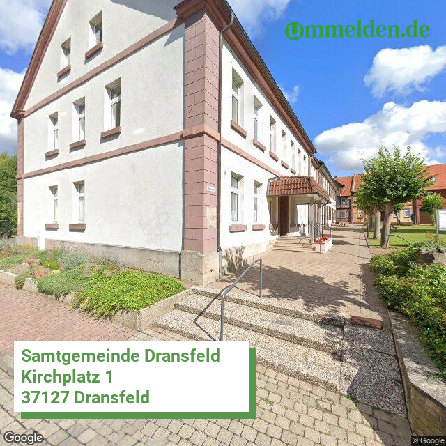 031595401 streetview amt Samtgemeinde Dransfeld