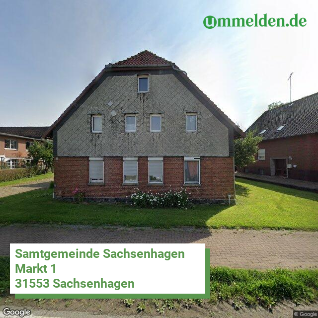 032575407 streetview amt Samtgemeinde Sachsenhagen