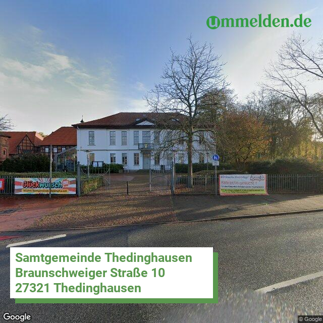 033615401 streetview amt Samtgemeinde Thedinghausen