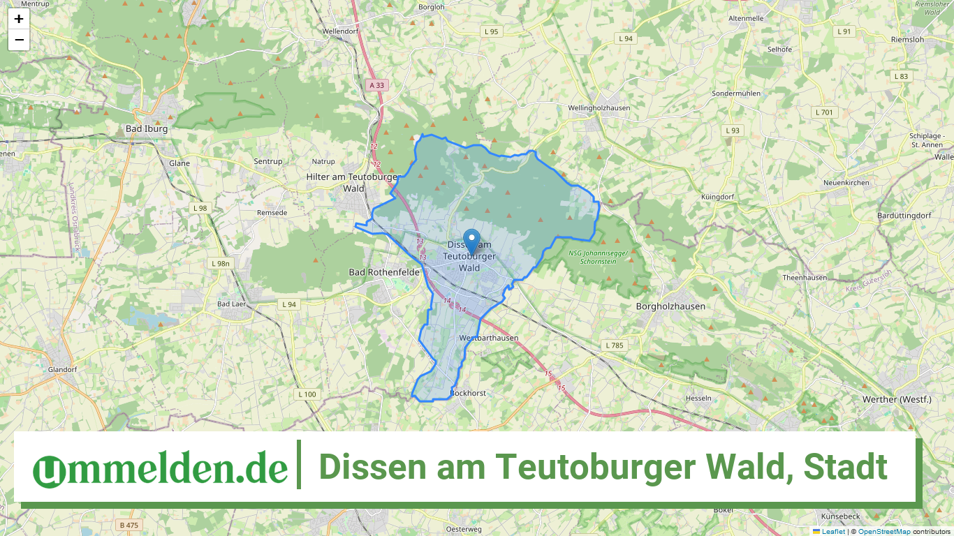 034590015015 Dissen am Teutoburger Wald Stadt