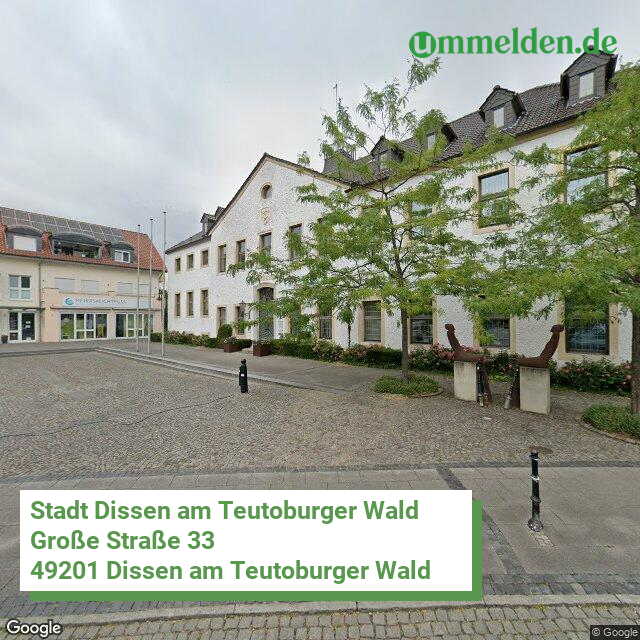 034590015015 streetview amt Dissen am Teutoburger Wald Stadt