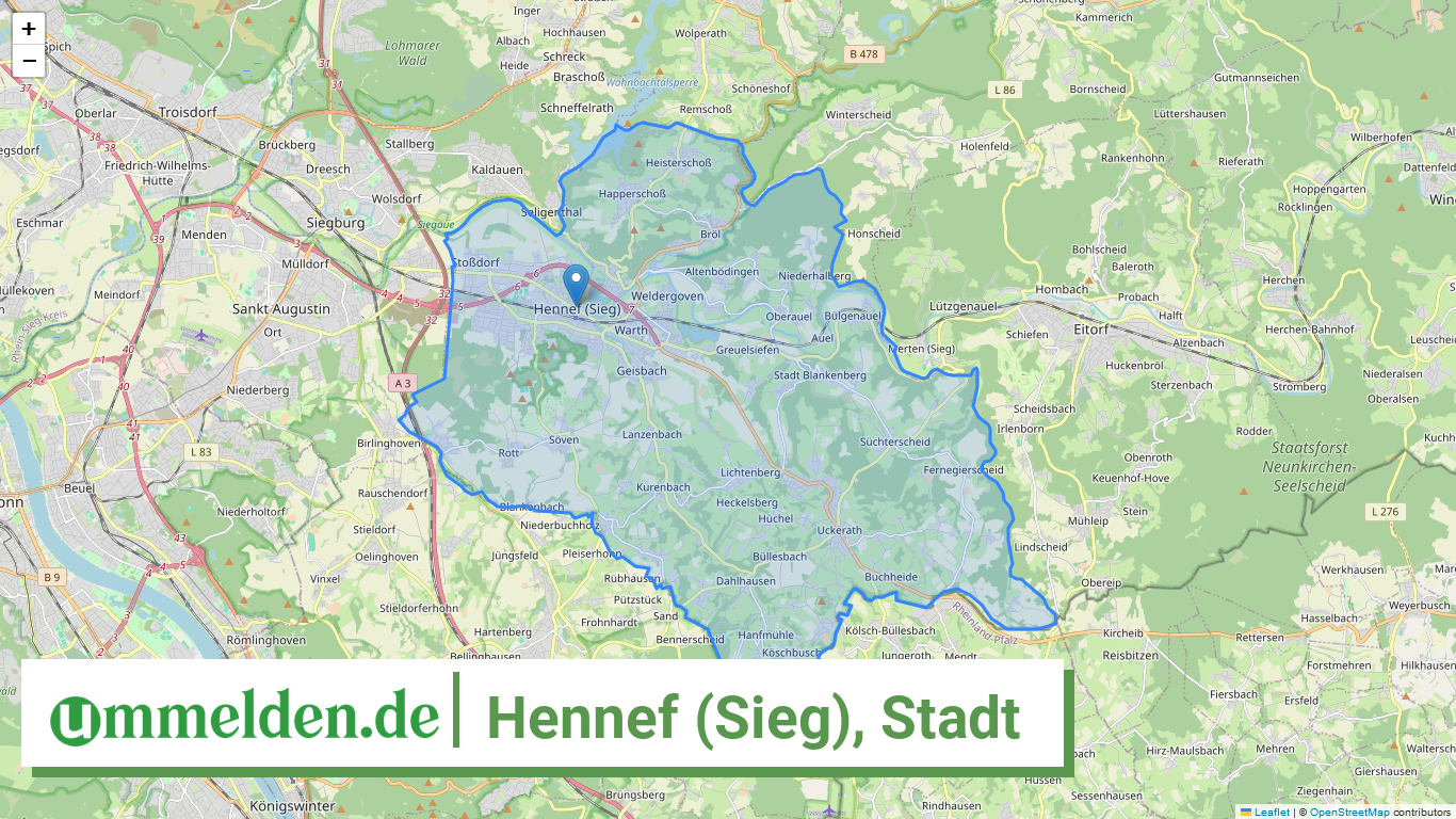 053820020020 Hennef Sieg Stadt