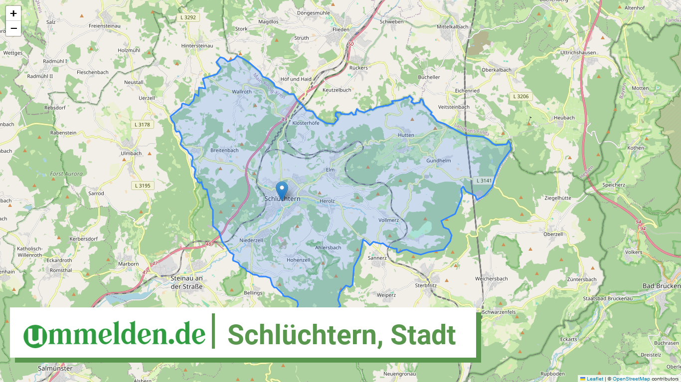 064350025025 Schluechtern Stadt