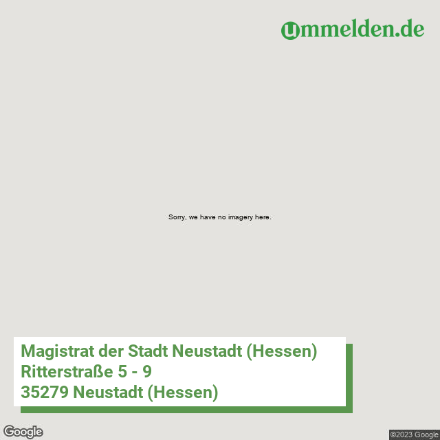 065340016016 streetview amt Neustadt Hessen Stadt