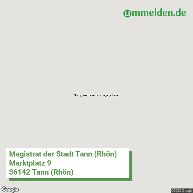 066310023023 streetview amt Tann Rhoen Stadt