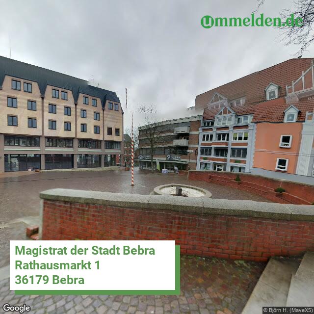 066320003003 streetview amt Bebra Stadt