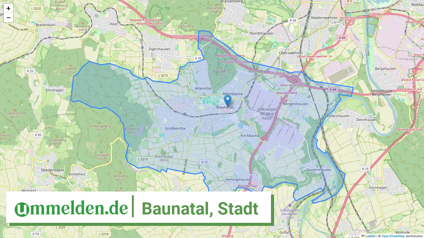 066330003003 Baunatal Stadt