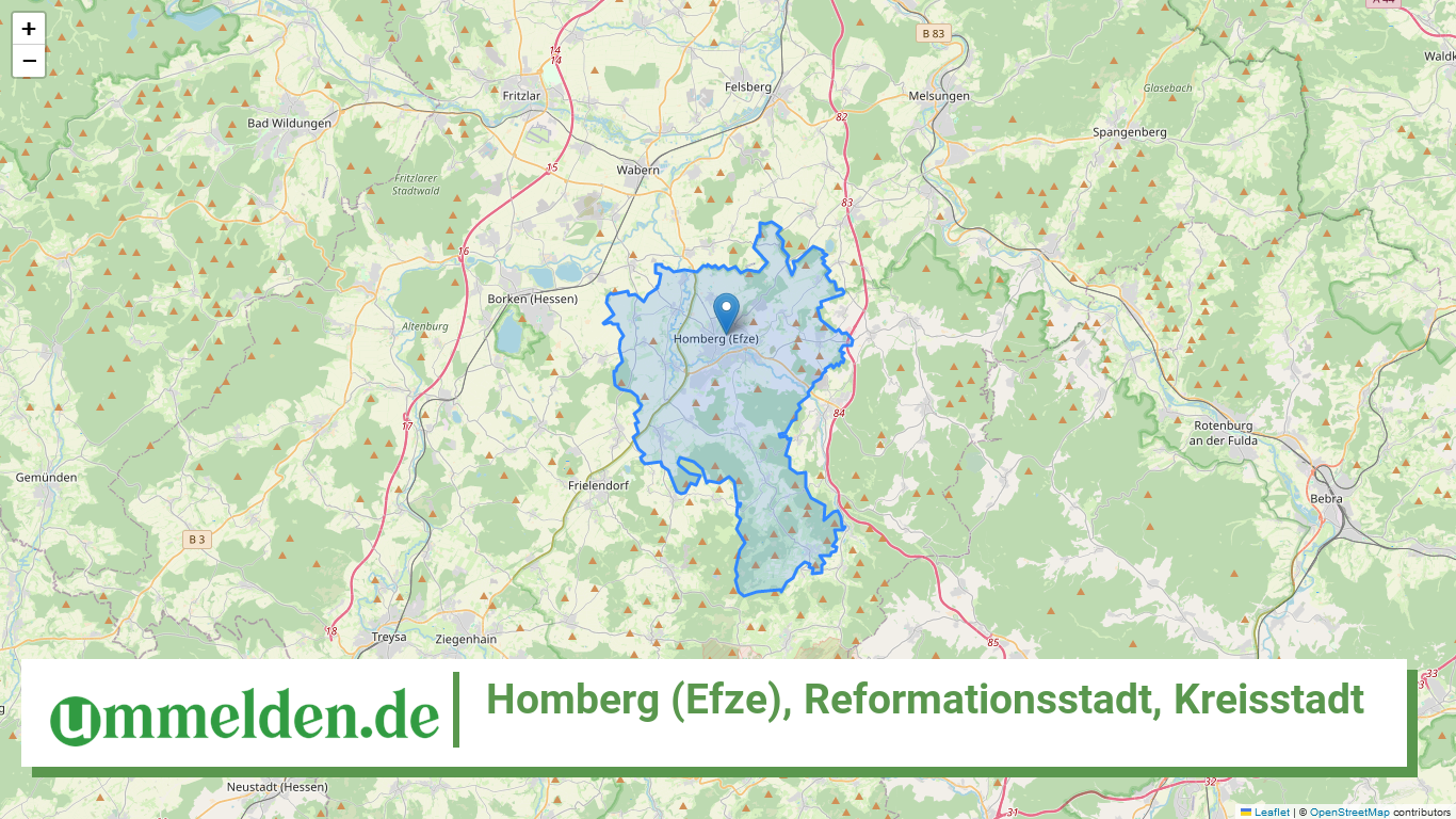 066340009009 Homberg Efze Reformationsstadt Kreisstadt