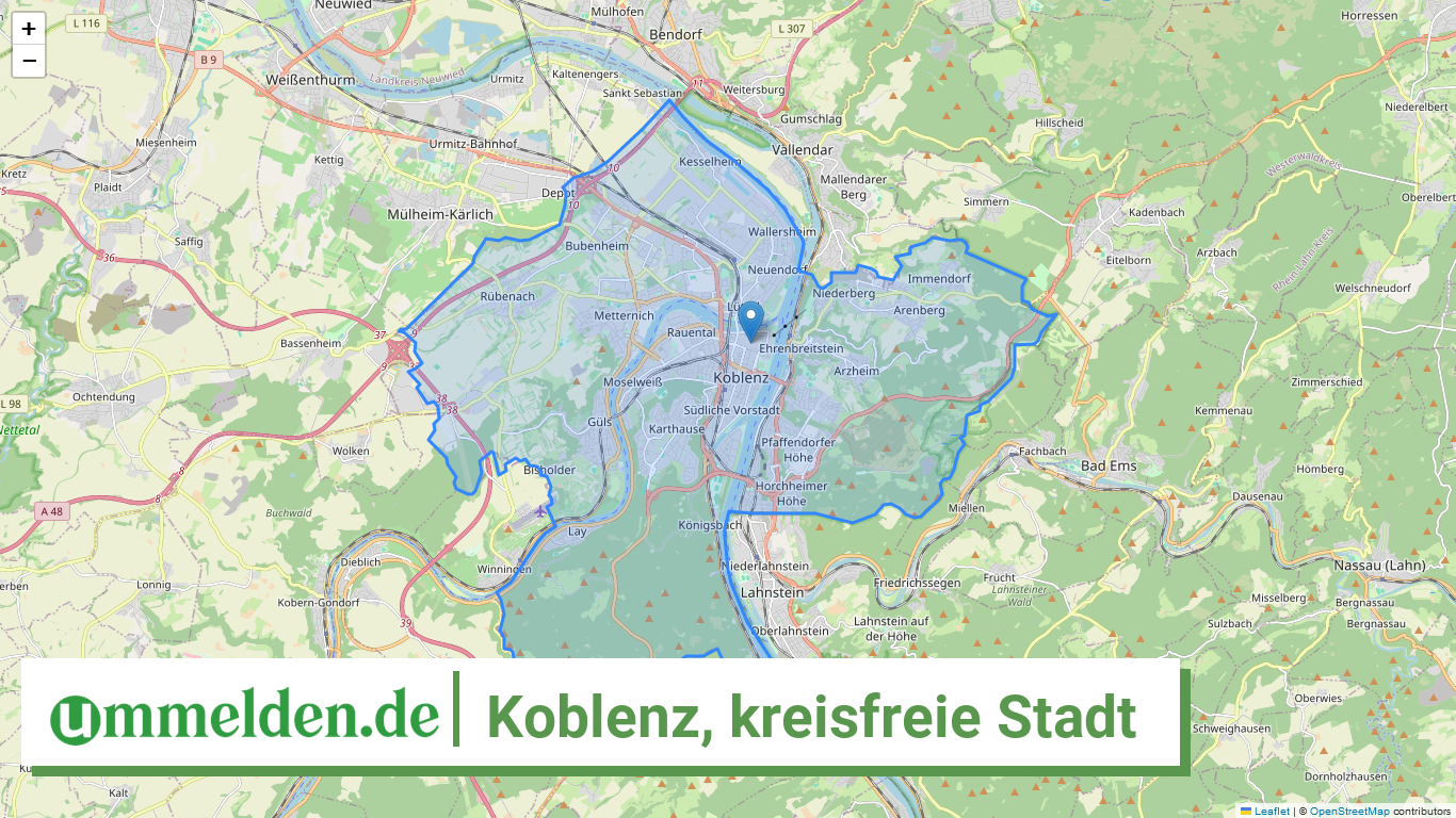 07111 Koblenz kreisfreie Stadt