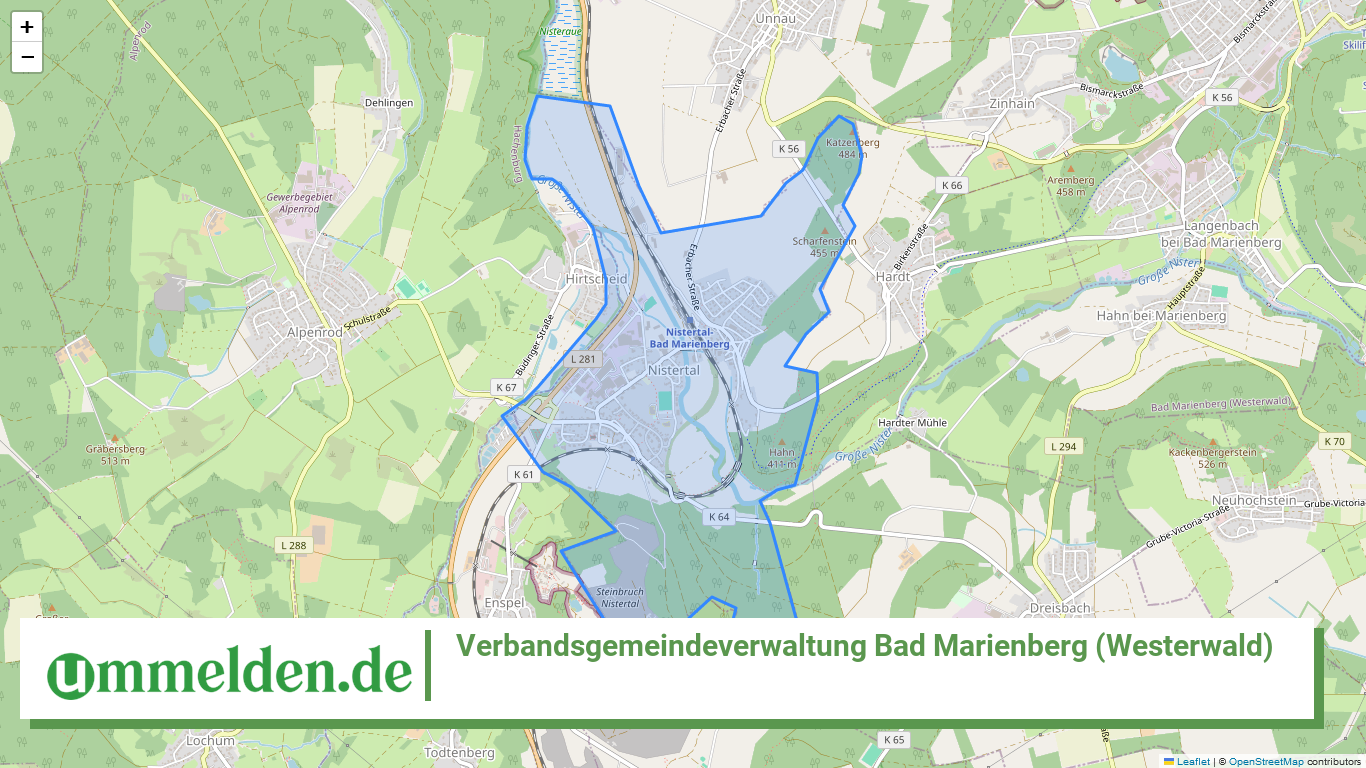 071435001 Verbandsgemeindeverwaltung Bad Marienberg Westerwald