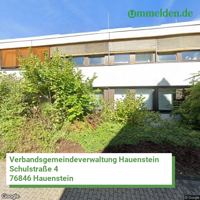 073405002 streetview amt Verbandsgemeindeverwaltung Hauenstein