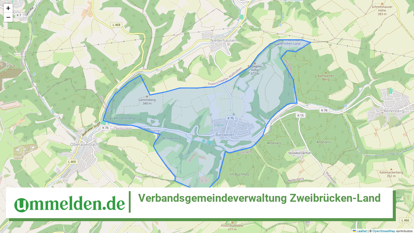 073405008 Verbandsgemeindeverwaltung Zweibruecken Land