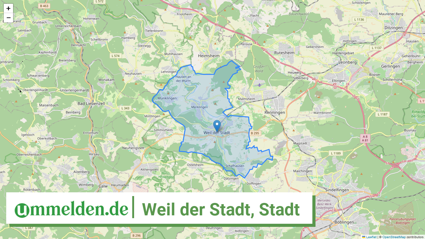 081150050050 Weil der Stadt Stadt