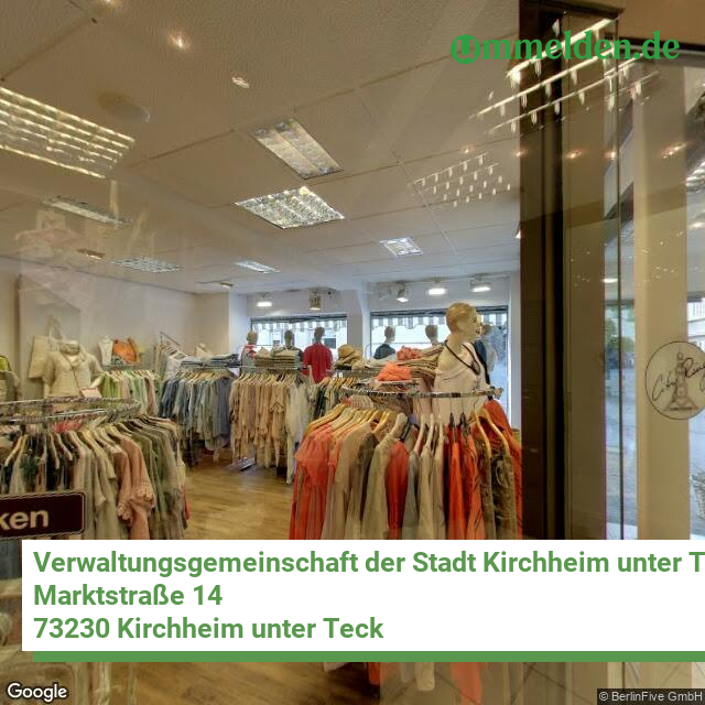 081165001 streetview amt Verwaltungsgemeinschaft der Stadt Kirchheim unter Teck