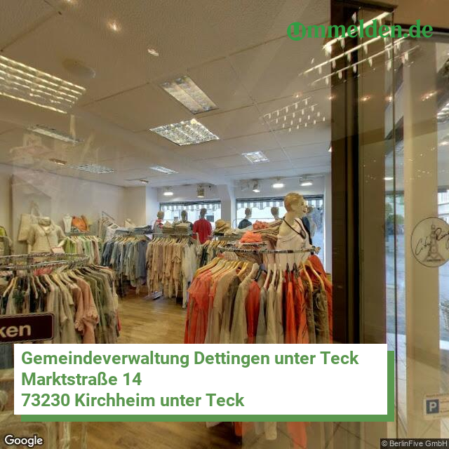 081165001016 streetview amt Dettingen unter Teck