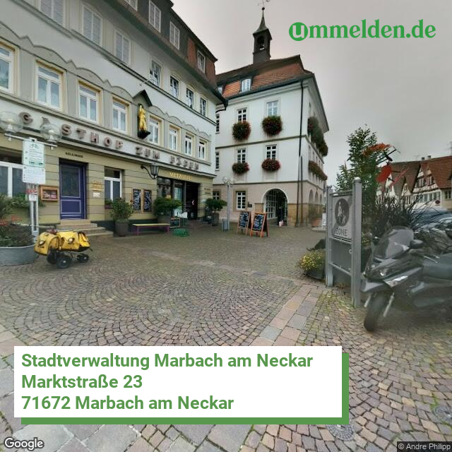 081185005049 streetview amt Marbach am Neckar Stadt