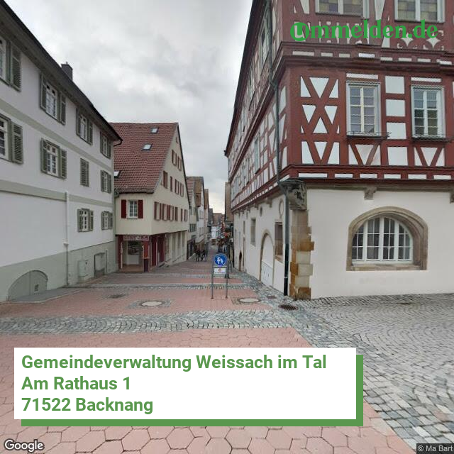 081195001083 streetview amt Weissach im Tal