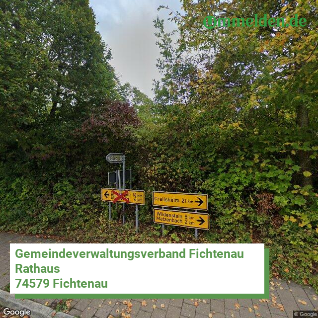 081275003 streetview amt Gemeindeverwaltungsverband Fichtenau