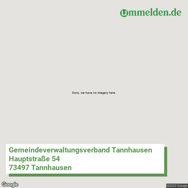 081365009 streetview amt Gemeindeverwaltungsverband Tannhausen
