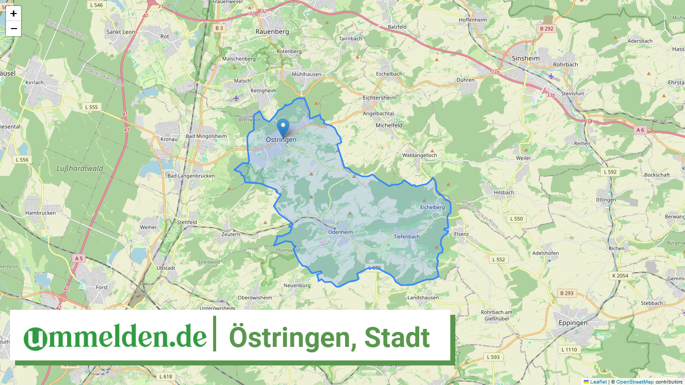 082150064064 Oestringen Stadt