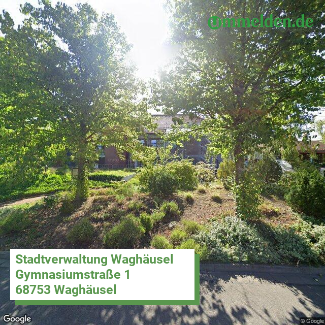 082150106106 streetview amt Waghaeusel Stadt