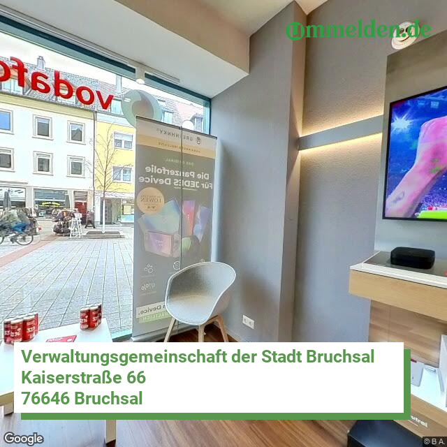 082155003 streetview amt Verwaltungsgemeinschaft der Stadt Bruchsal