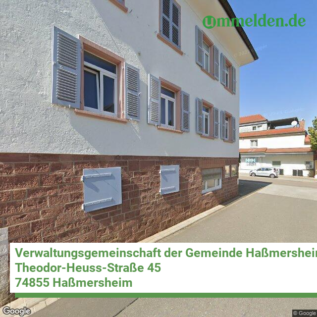 082255002 streetview amt Verwaltungsgemeinschaft der Gemeinde Hassmersheim