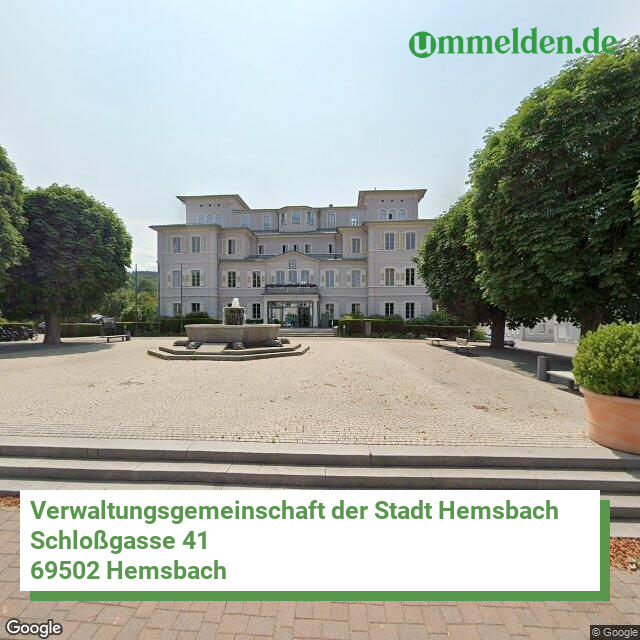 082265003 streetview amt Verwaltungsgemeinschaft der Stadt Hemsbach