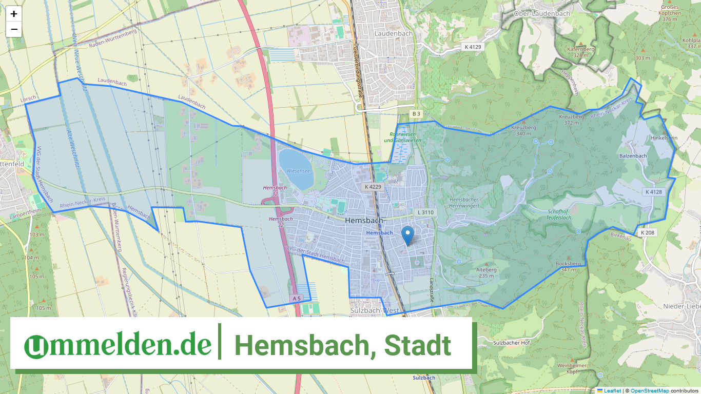 082265003031 Hemsbach Stadt