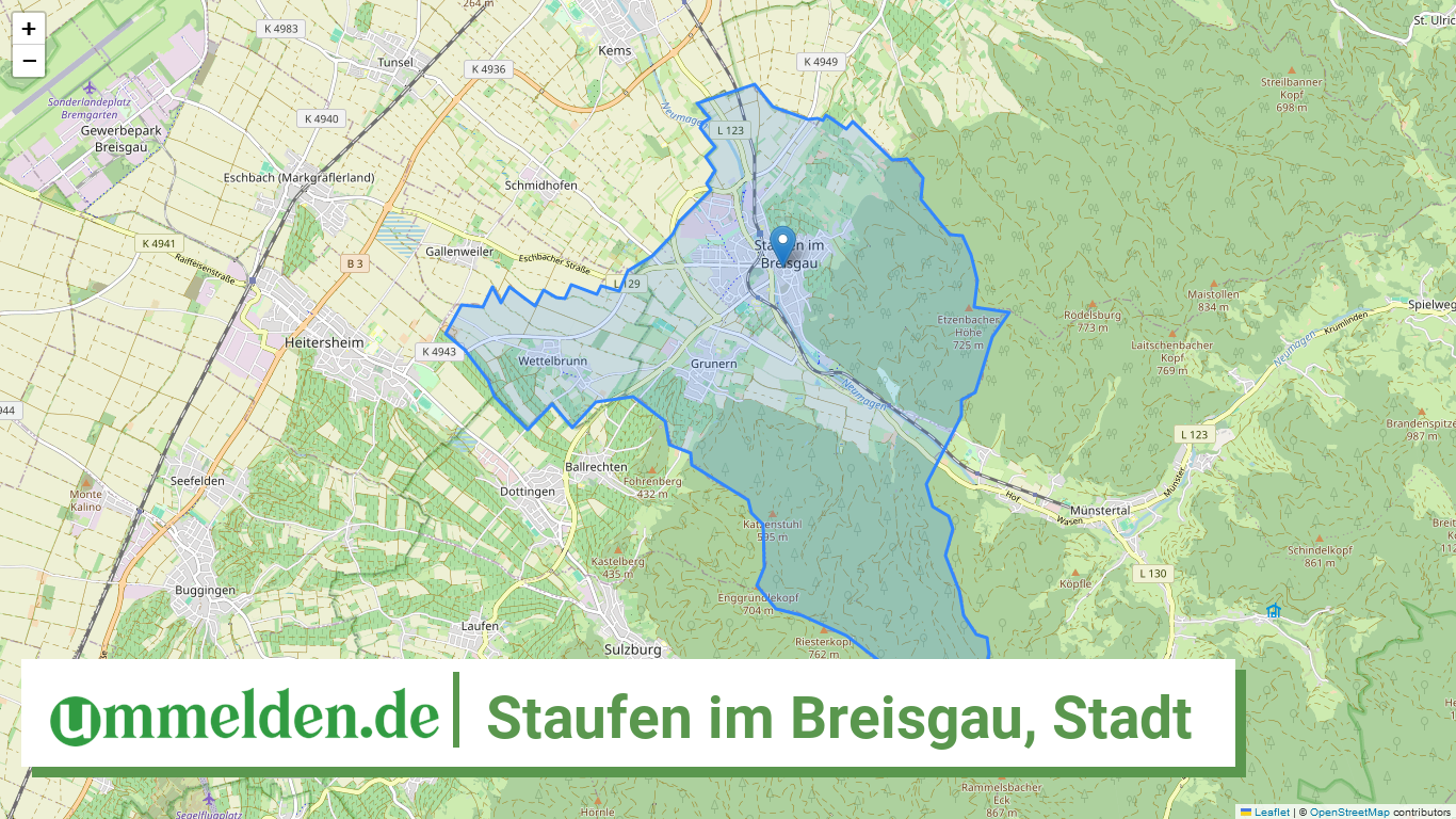 083155016108 Staufen im Breisgau Stadt