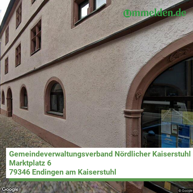 083165005 streetview amt Gemeindeverwaltungsverband Noerdlicher Kaiserstuhl