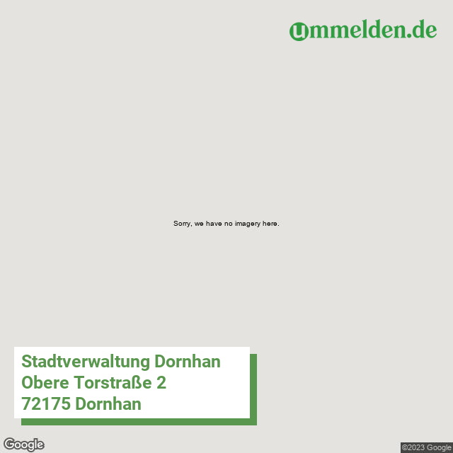 083250012012 streetview amt Dornhan Stadt