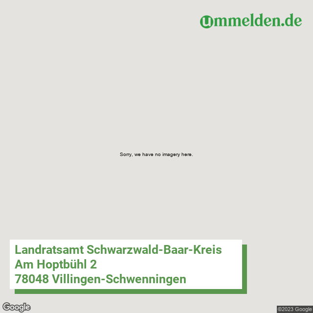 08326 streetview amt Schwarzwald Baar Kreis