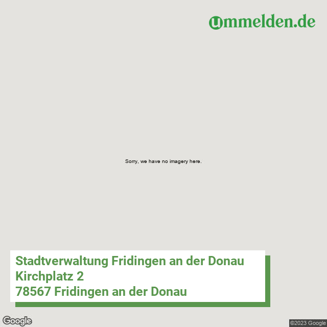 083275001016 streetview amt Fridingen an der Donau Stadt