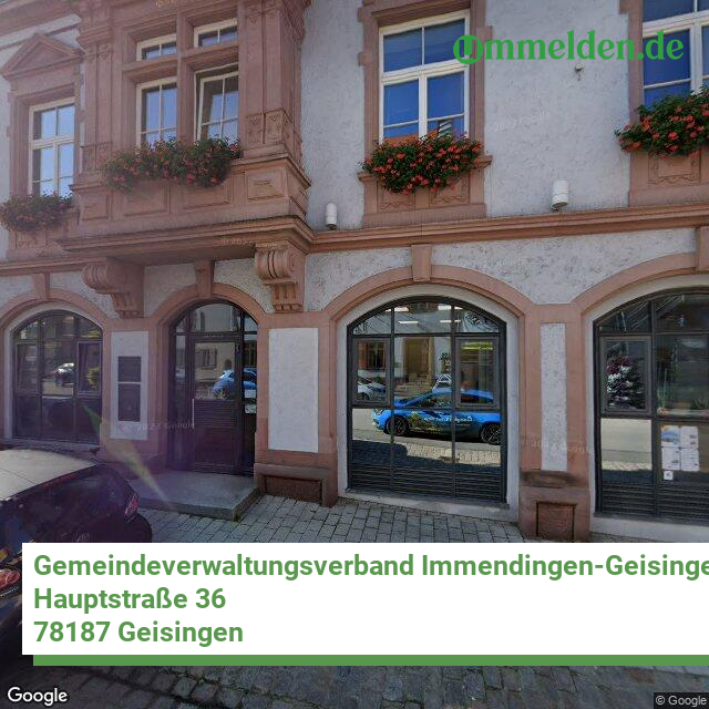 083275003 streetview amt Gemeindeverwaltungsverband Immendingen Geisingen