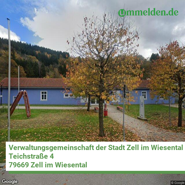 083365009 streetview amt Verwaltungsgemeinschaft der Stadt Zell im Wiesental