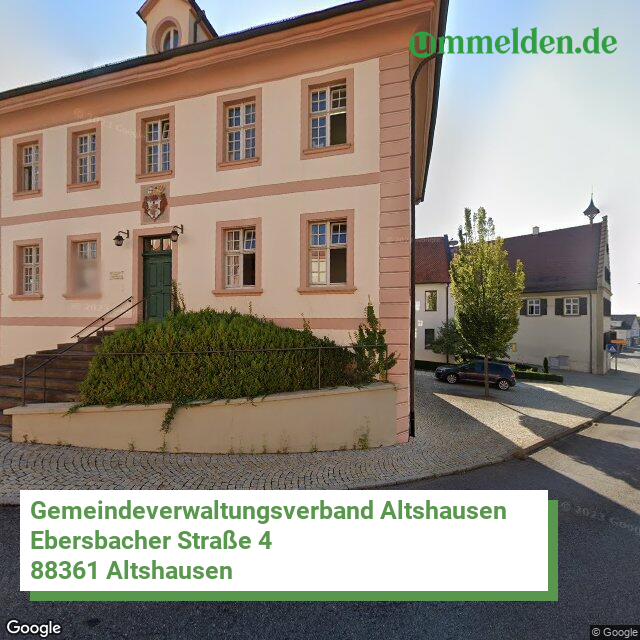 084365001 streetview amt Gemeindeverwaltungsverband Altshausen