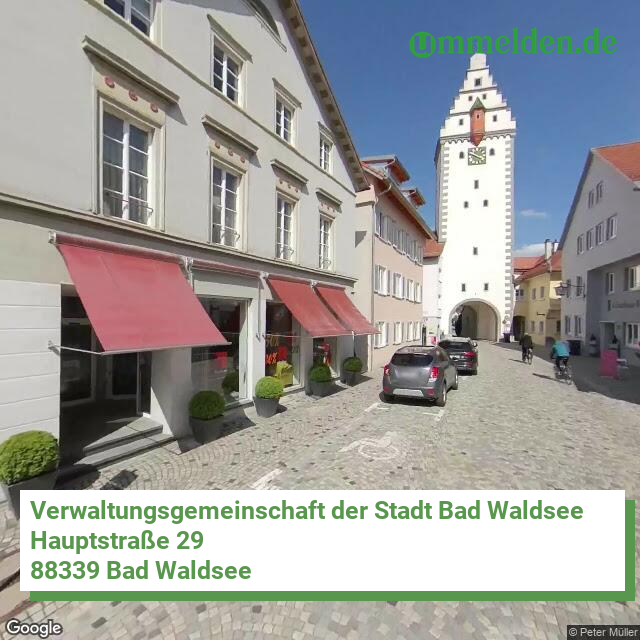 084365002 streetview amt Verwaltungsgemeinschaft der Stadt Bad Waldsee