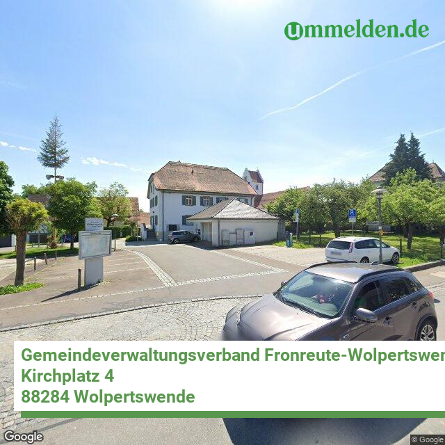 084365009 streetview amt Gemeindeverwaltungsverband Fronreute Wolpertswende