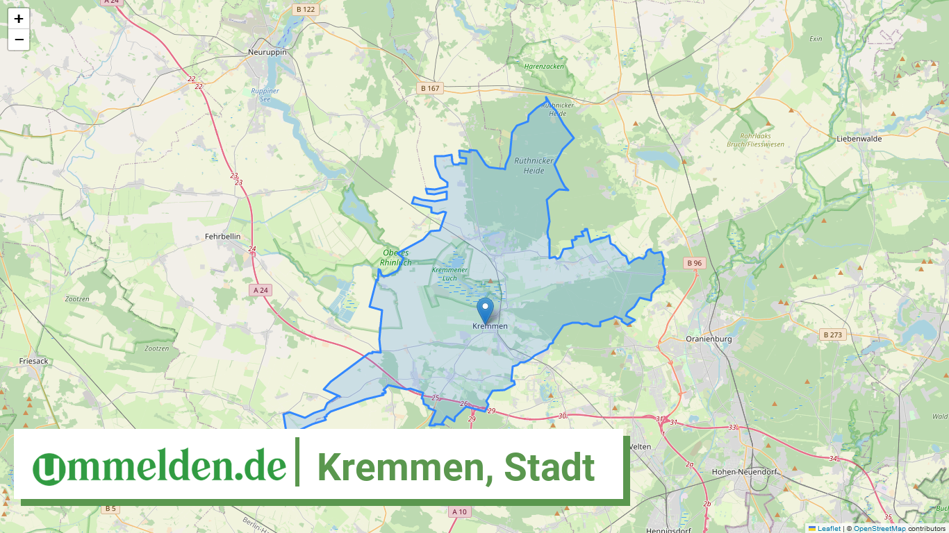 120650165165 Kremmen Stadt