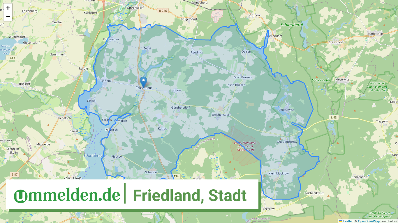 120670137137 Friedland Stadt