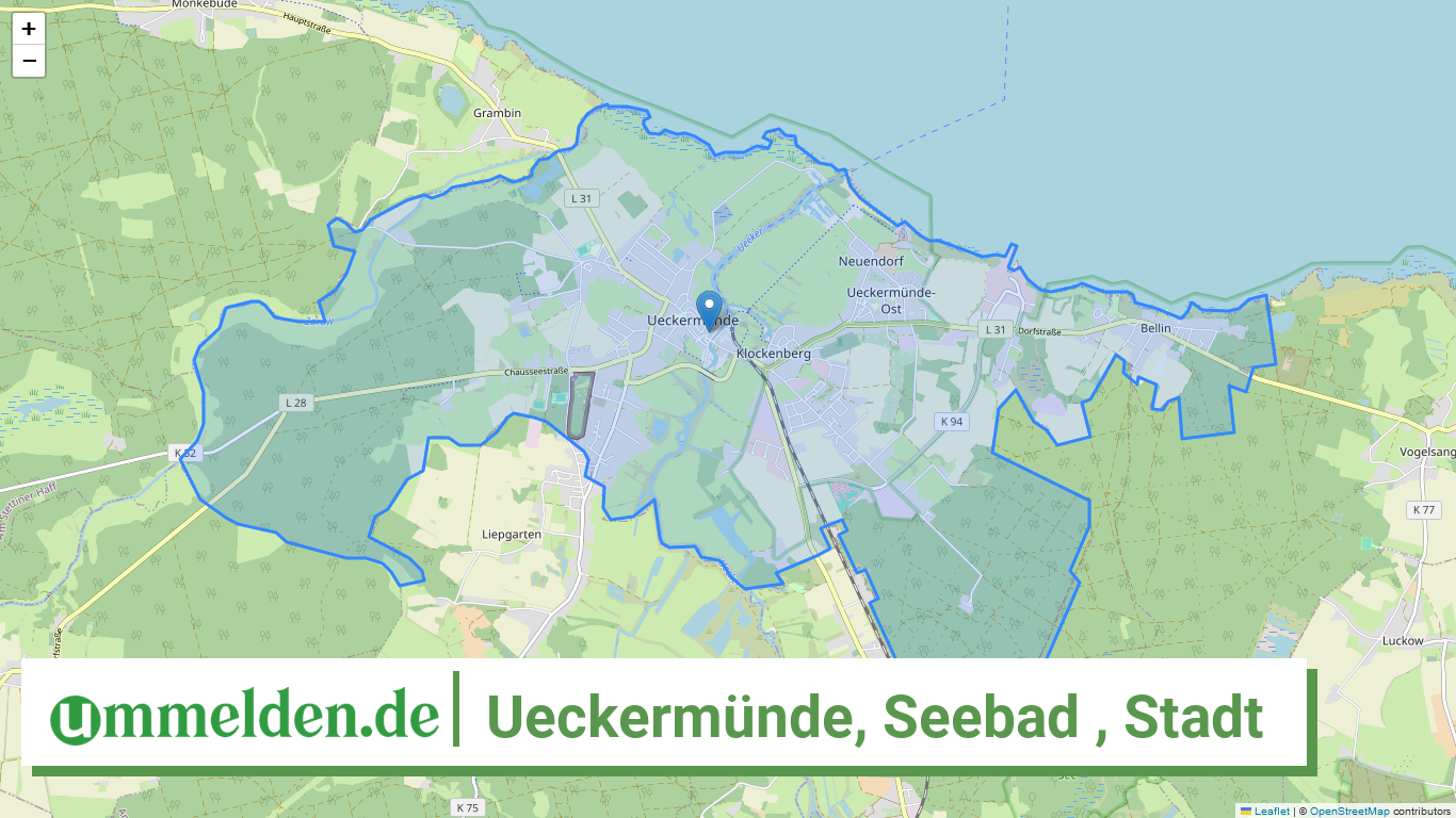 130750136136 Ueckermuende Seebad Stadt