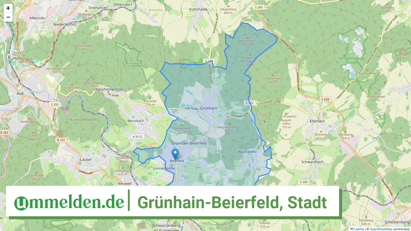 145210260260 Gruenhain Beierfeld Stadt