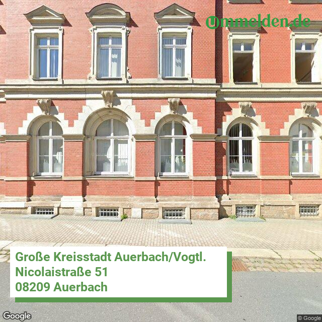 145230020020 streetview amt Auerbach Vogtl. Stadt