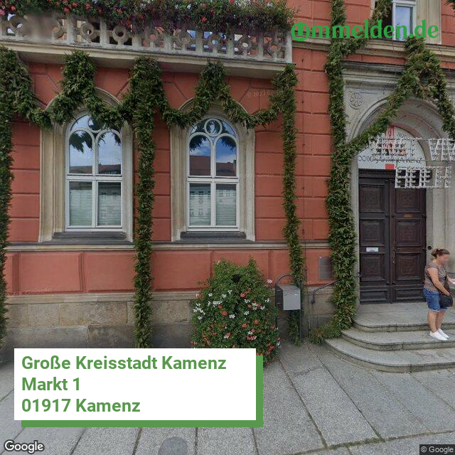 146250250250 streetview amt Kamenz Kamjenc Stadt
