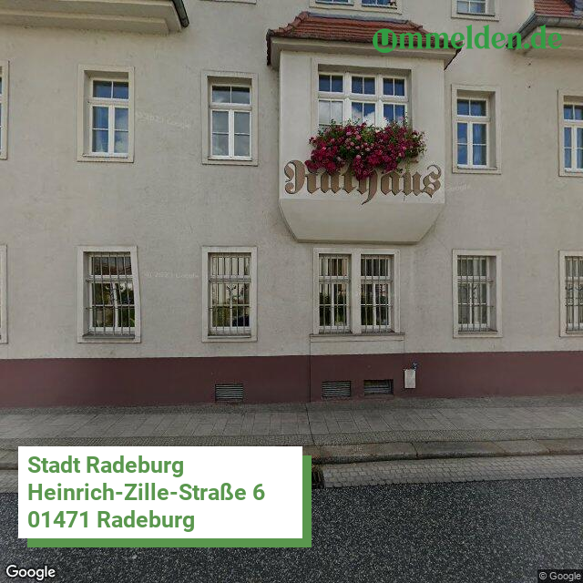 146270220220 streetview amt Radeburg Stadt