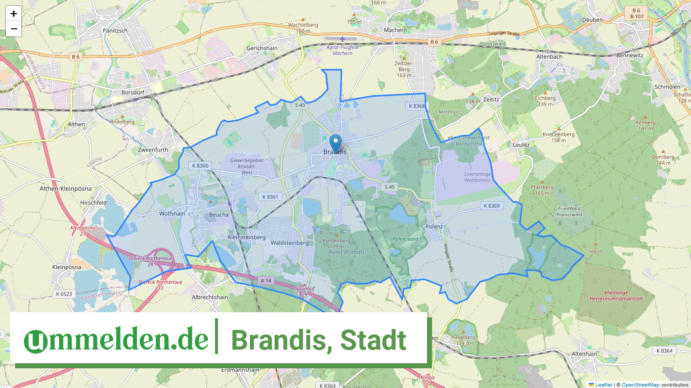 147290070070 Brandis Stadt